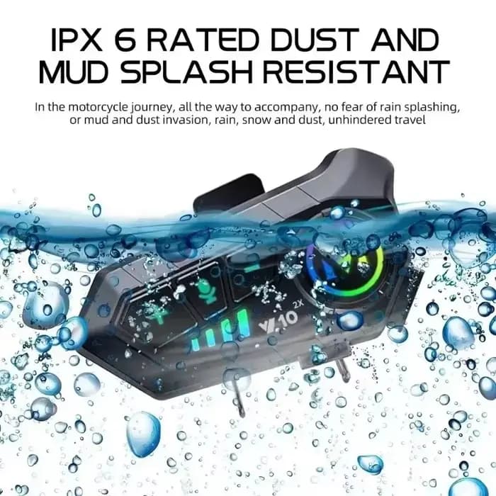 Interphone pour moto, 2000mah