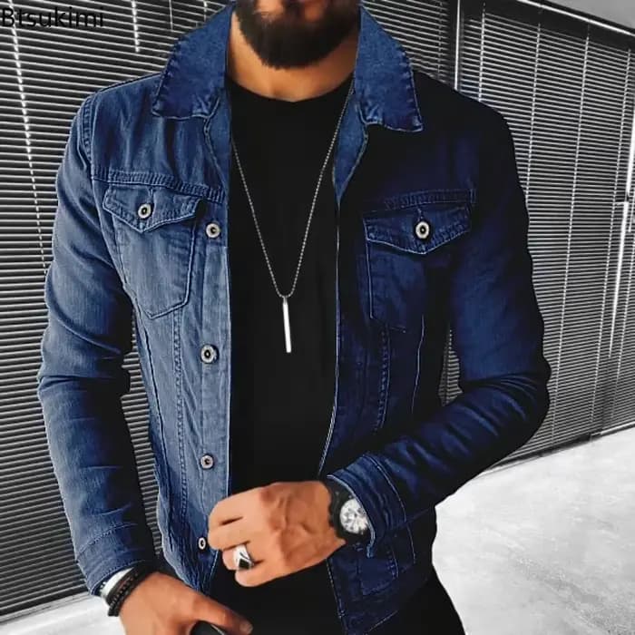 Nouvelles Vestes en Jean pour Hommes 2026 – Collection Printemps-Automne – Coupe Slim Décontractée et Élégante –