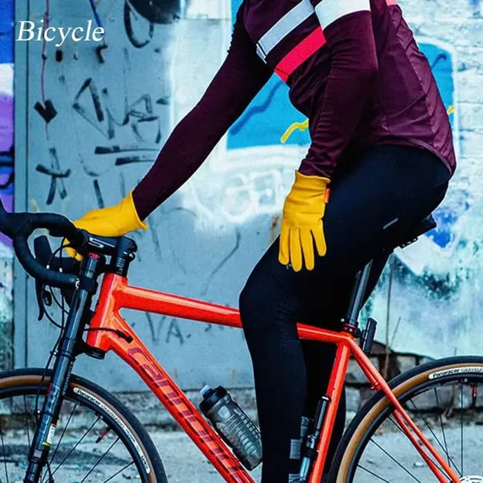 Gants de moto et de vélo rétro en peau de mouton pour hommes