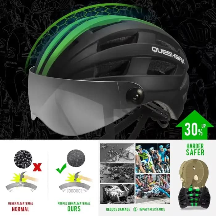 QUESHARK hommes femmes ultraléger casque de cyclisme vtt vélo de route