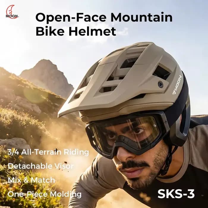 Casque de moto de montagne robuste