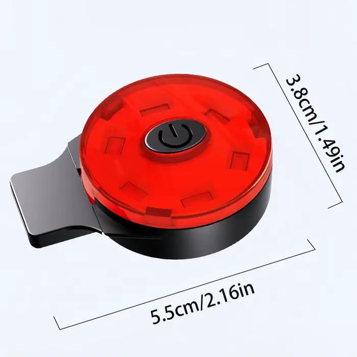 Lumière de casque de moto rechargeable