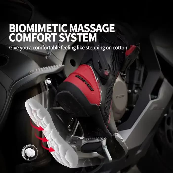 Bottes de moto SCOYCO, niveau de protection CE 2