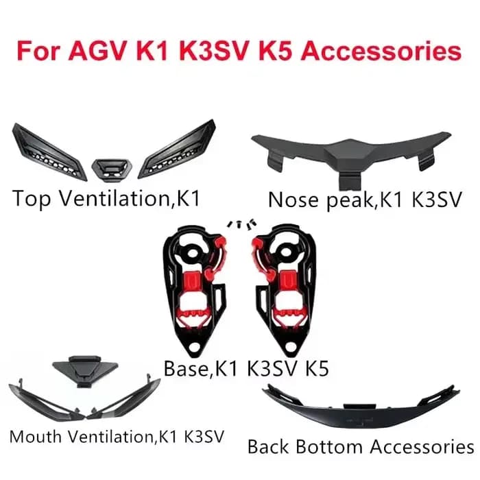 Accessoires de casque de moto pour AGV K1 K3SV K5 K3 K4