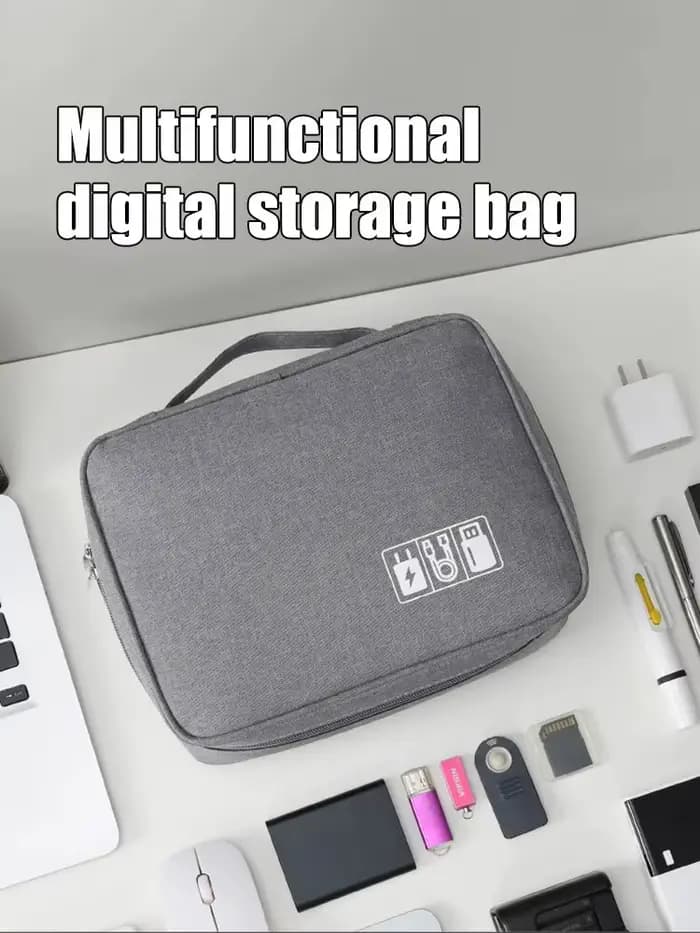 Sac numérique multifonctionnel, câble de données, casque, disque dur, alimentation, sac à main numérique, accessoire électronique, sac de rangement
