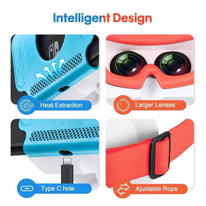 Pour Nintend Switch LABO VR lunettes films de réalité virtuelle pour Switch jeu VR casque lunettes pour Switch OLED jeux accessoires