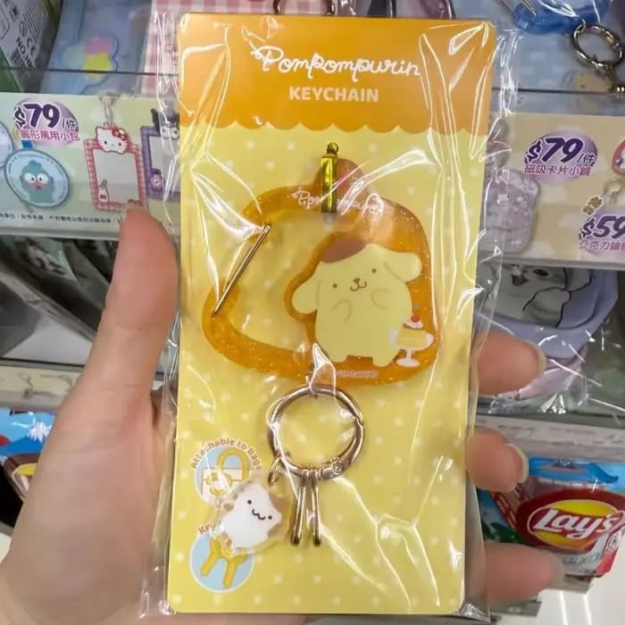 Porte-clés en acrylique chat Kawaii, imprimé dessin animé mignon, double face, breloque de sac, décoration de sac à main pour femmes et filles, cadeau, vente en gros