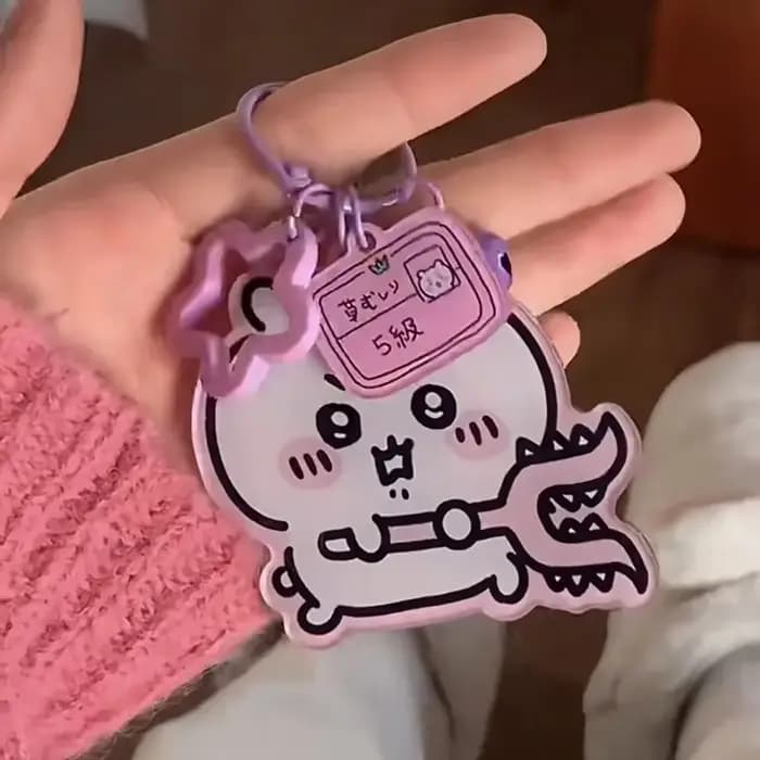 Porte-clés pendentif en acrylique Kawaii, motif bonbon, accessoires de décoration pour sac