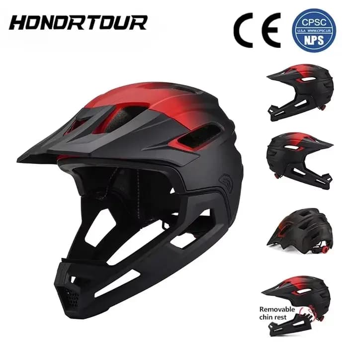 Eastinear haute qualité montagne tout-terrain casque de vélo 2-en-1 intégral détachable en plein air adulte hommes et