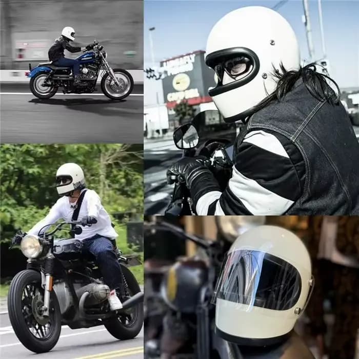 Casque de petit corps rétro chaud adapté pour Harley pour Chopper Cruise moto
