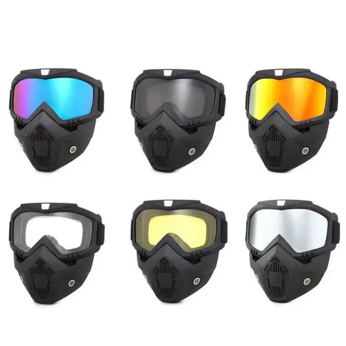 Casque de vélo intégral avec masque anti-buée