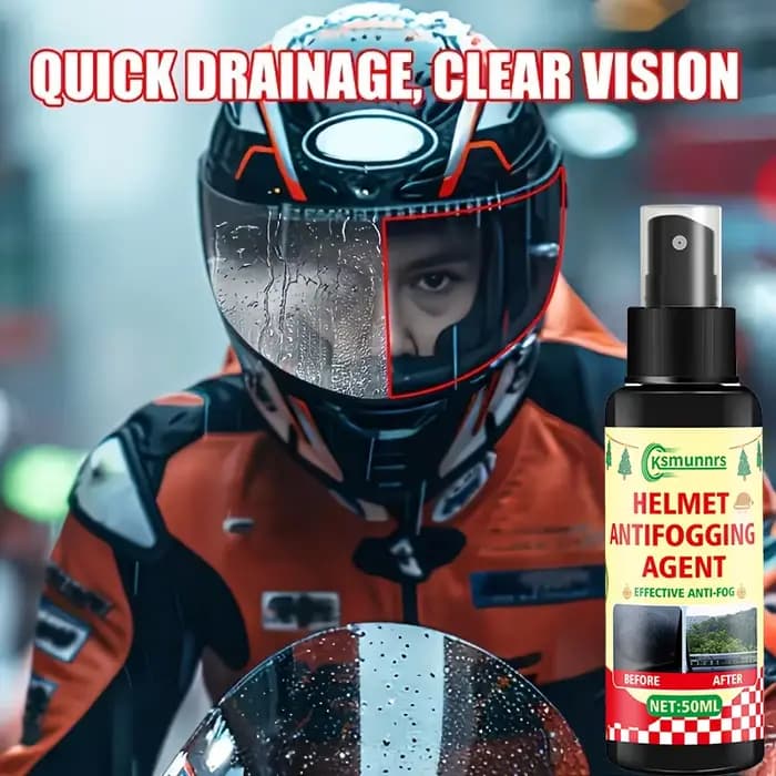 Spray antibuée pour casque de moto