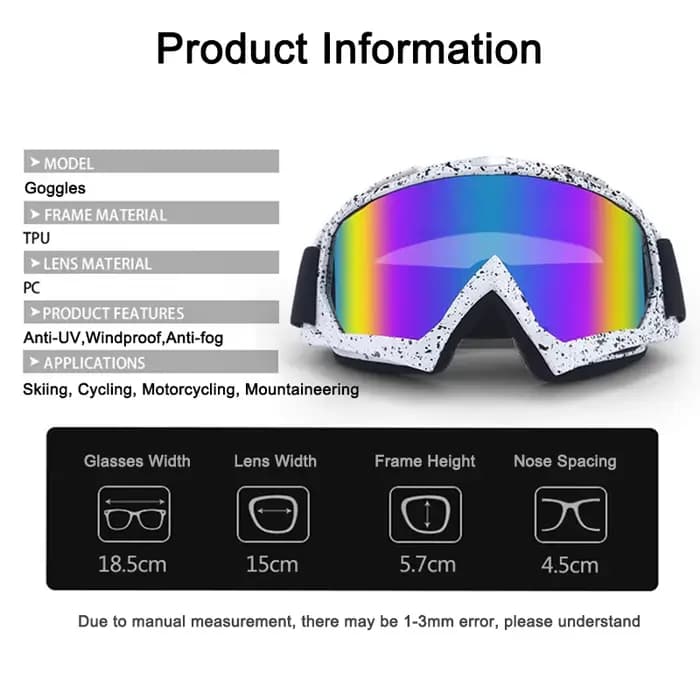 Lunettes de Ski Snowboard Anti-buée
