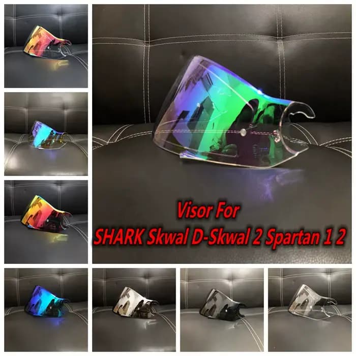Visière de casque de moto pour Shark Skwal d-skwal 2 Spartan en carbone