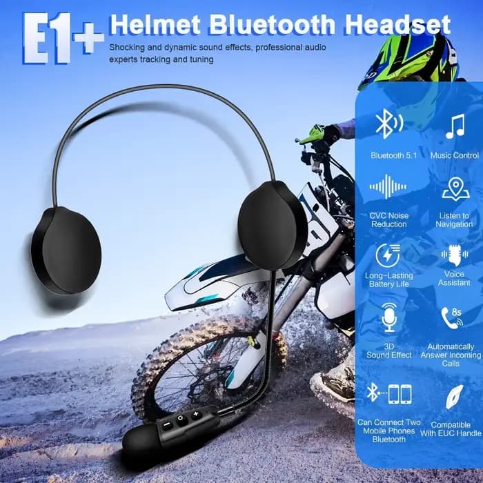 EJEAS E1 + casque de moto