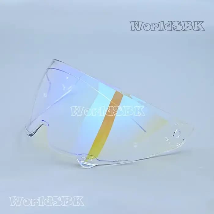 Visière de casque de moto avec placage de lunettes