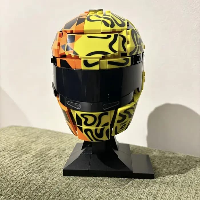 Nouveau 2026 – Modèle de casque de pilote de course Lando Norris jaune