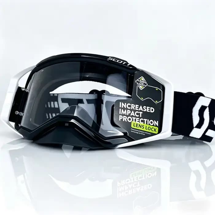 Lunettes de moto avec lentille HD