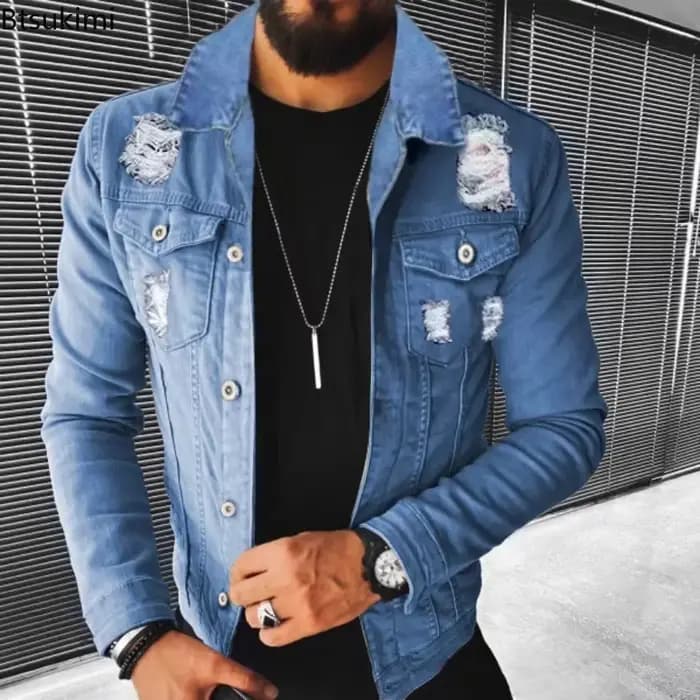 Nouvelles Vestes en Jean pour Hommes 2026 – Collection Printemps-Automne – Coupe Slim Décontractée et Élégante –