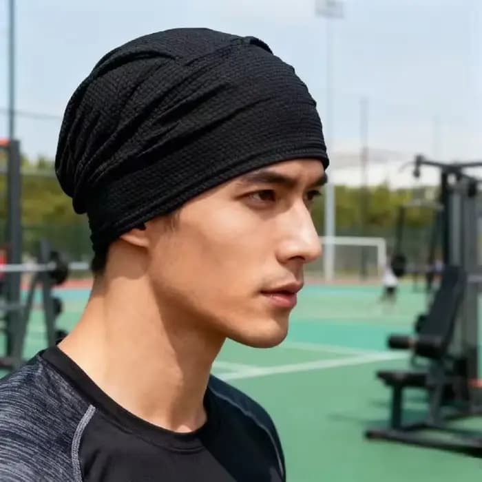 Sous-casque de moto absorbant la transpiration à séchage rapide