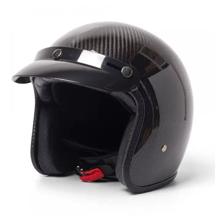 Casque Vintage en Fiber de carbone Super léger