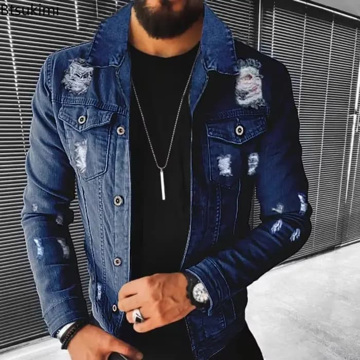 Nouvelles Vestes en Jean pour Hommes 2026 – Collection Printemps-Automne – Coupe Slim Décontractée et Élégante –