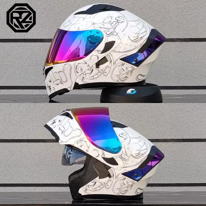 ORZ haute qualité casque rabat modulaire Double lentille