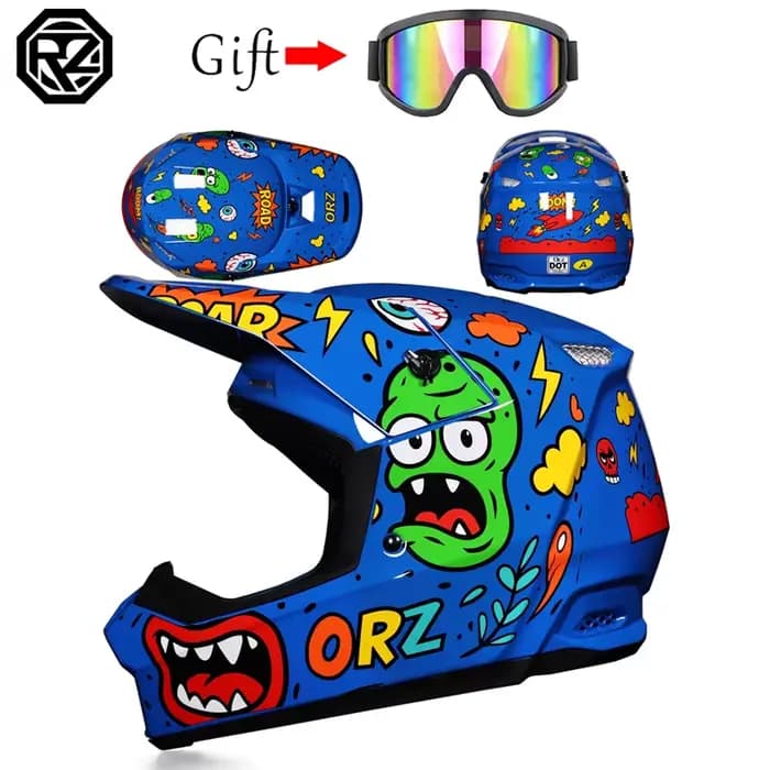 ORZ casque de moto enfants
