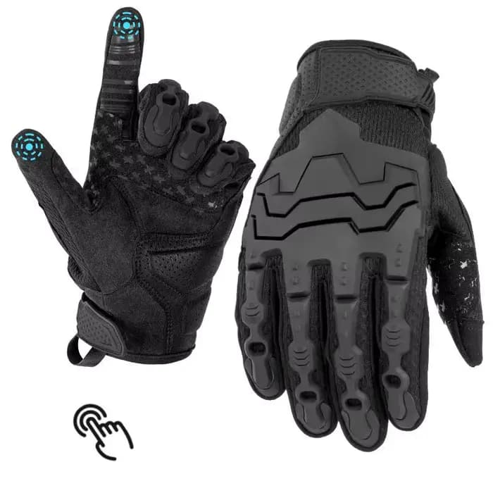 Gants tactiques, compatibles avec les écrans tactiles à cinq doigts