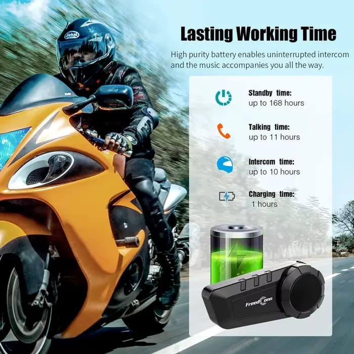 Freedconn KY Pro Interphone Moto Bluetooth casque