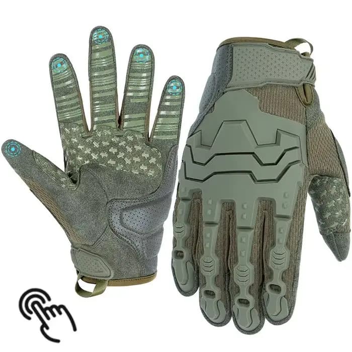 Gants tactiques, compatibles avec les écrans tactiles à cinq doigts