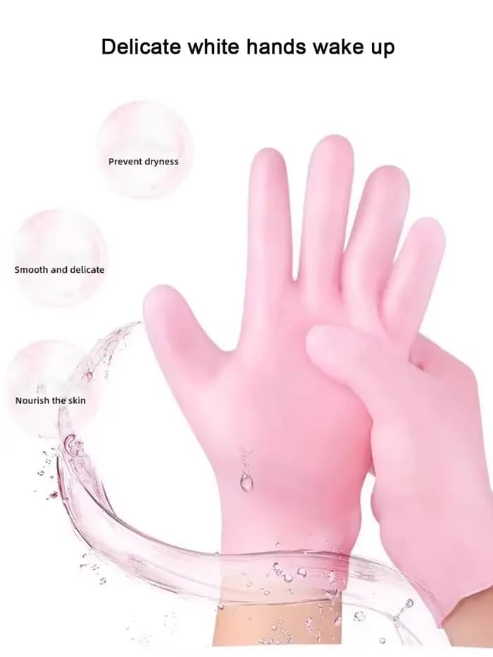 Gants hydratants en Silicone, masque pour les mains pour le traitement Anti-âge nocturne, réutilisables, lavables, soins pour la peau sèche