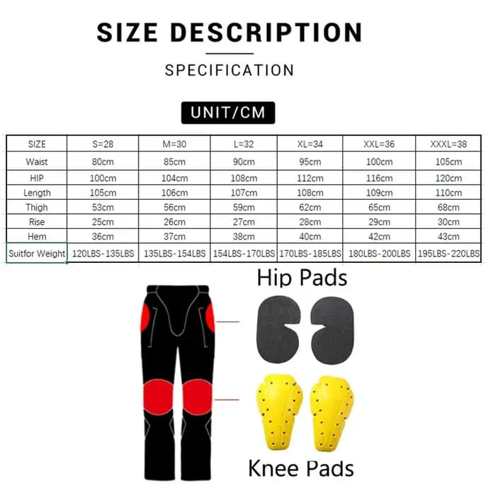 Pantalon de moto pour homme