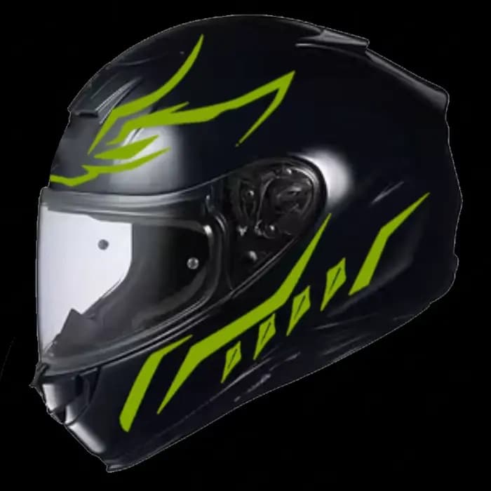 Autocollants de casque, accessoires de moto, décoration modifiée pour panthère noire jaune rouge abstraite