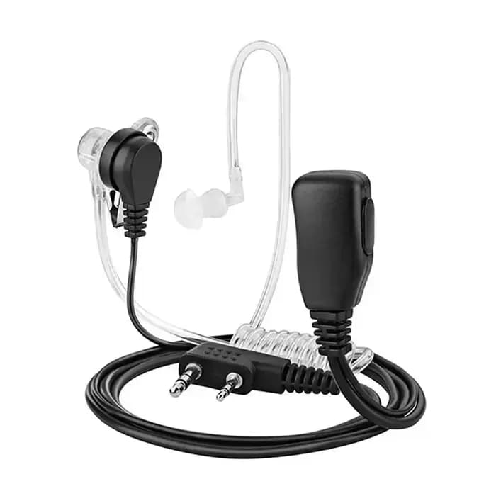 2 Pin PTT MIC Casque Covert Acoustic Tube In-Ear Oreillette Pour MendTYT Baofeng UV-5R BF-888S CB Radio Accessoires
