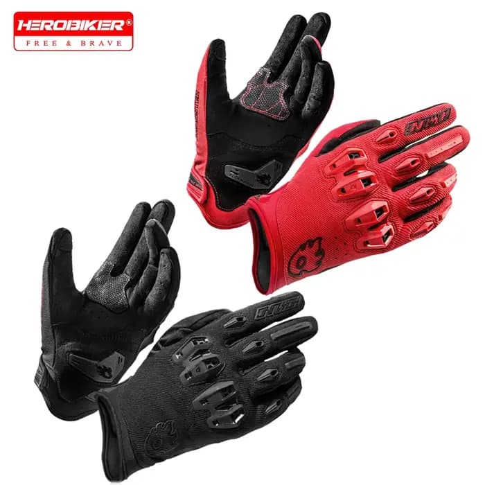 Gants de moto certifiés CE maille Textile ventilé