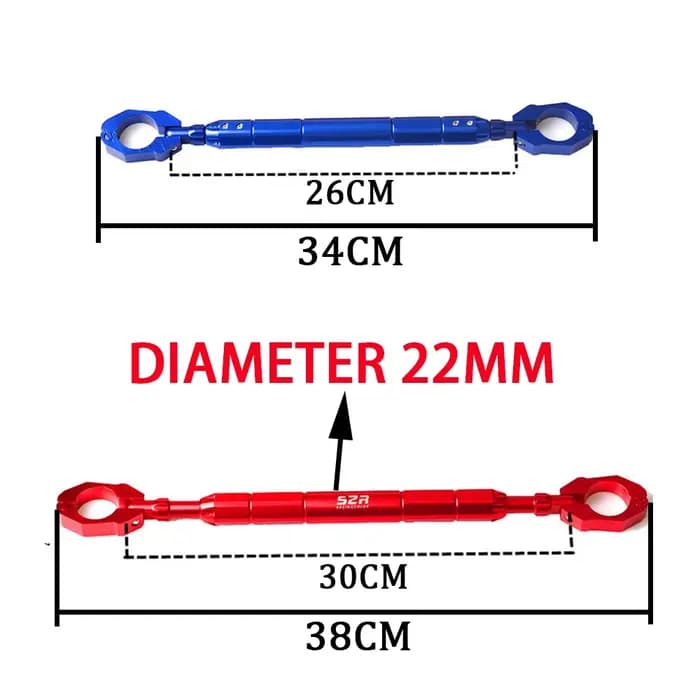 Leviers de barre transversale de guidon d'équilibre de moto