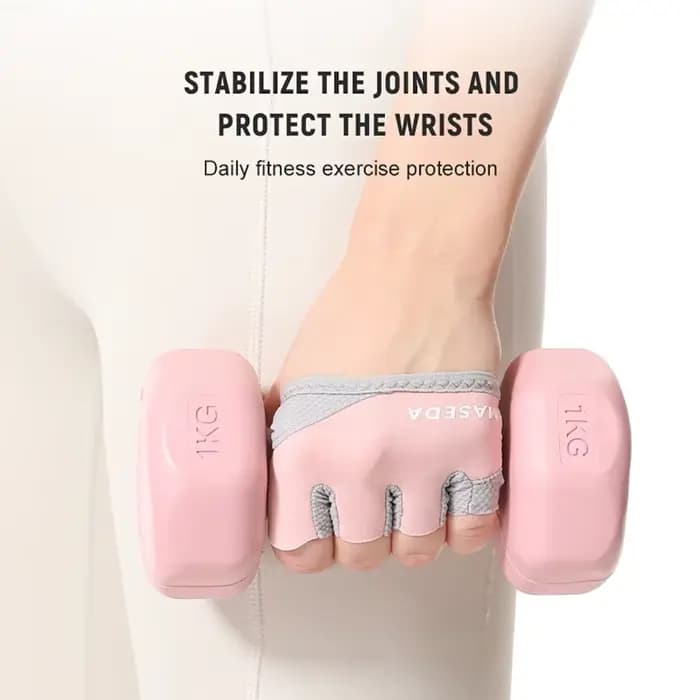 GTUBIKE 1 paire de gants d'entraînement légers à quatre doigts – Poignée antidérapante pour la remise en forme