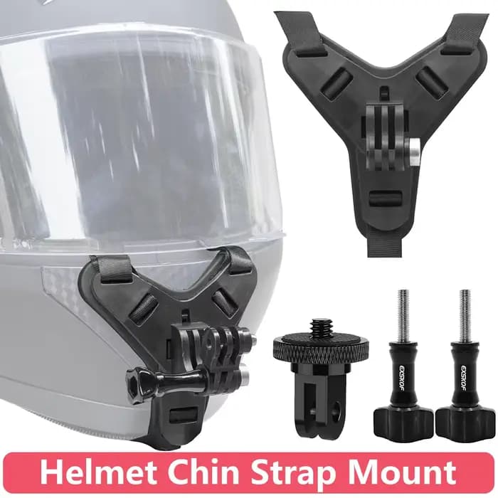 Support de mentonnière pour casque de moto