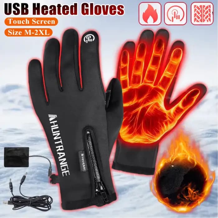 Gants chauffants USB, rechargeables