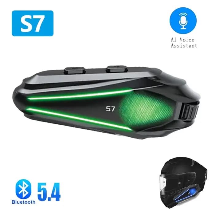 Casque de moto S7, casque d'écoute Bluetooth BT5.4