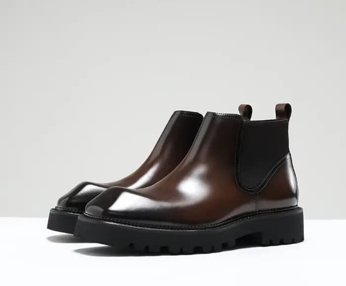 Bottes en cuir pour hommes