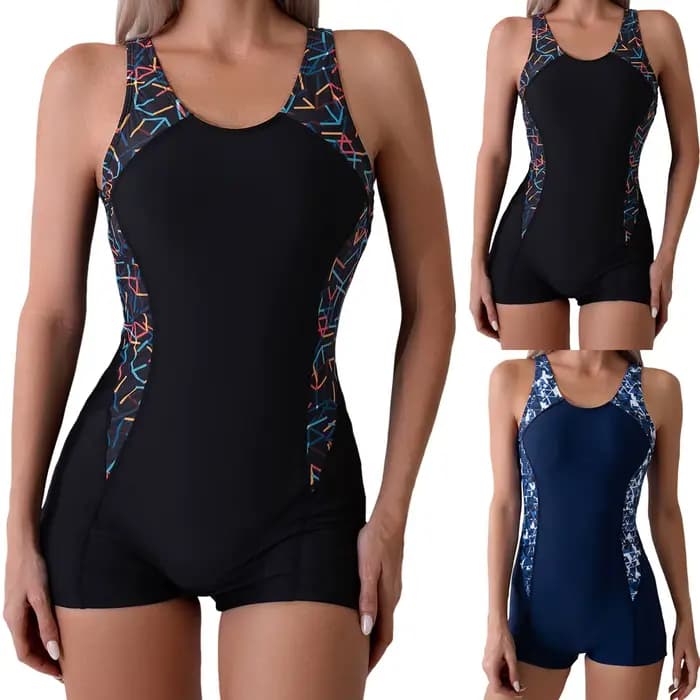 Maillot de bain pour femmes, contrôle du ventre, athlétique, Boyleg, dos nageur, complet,ьники 2024 жletiе