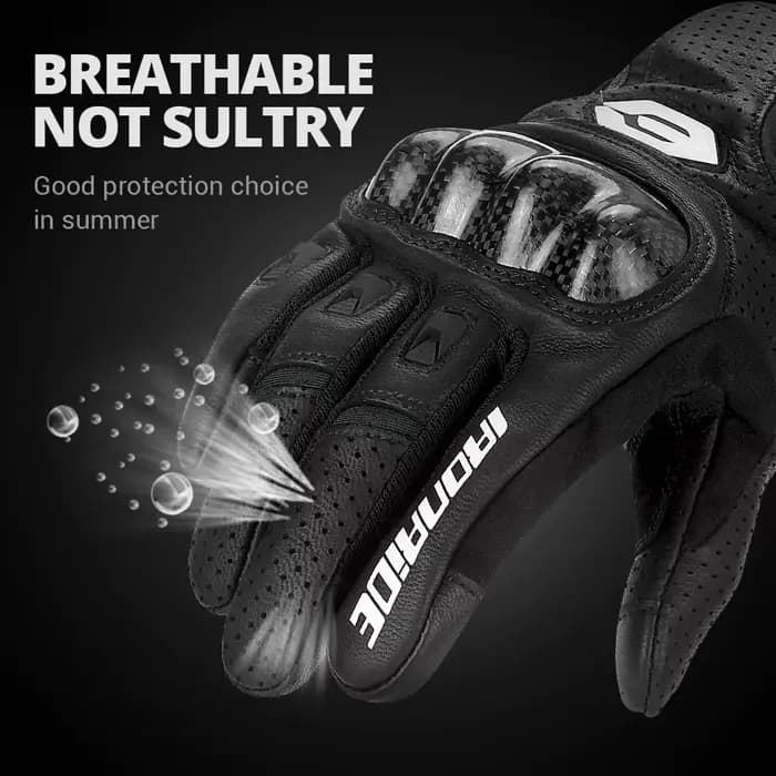 Gants de Moto en cuir pour hommes et femmes