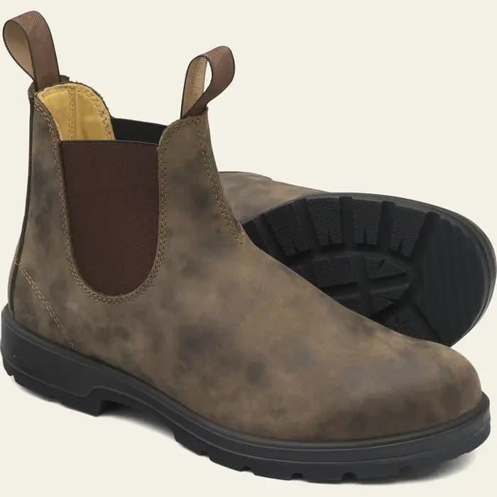 Bottes de rinçage en cuir rétro pour hommes