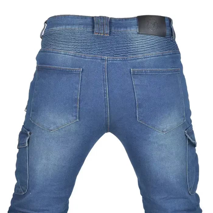 Nouveau pantalon d'équitation à fermeture éclair en Kevlar pour Moto
