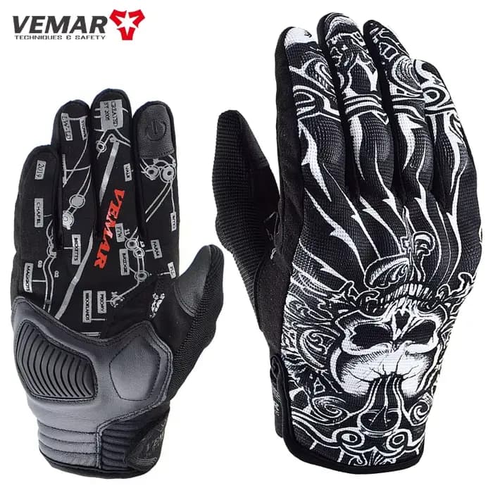 Gants de moto vintage pour hommes