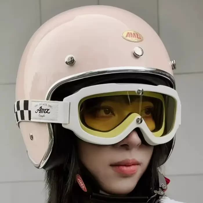 Casque de moto rétro homologué ECE DOT