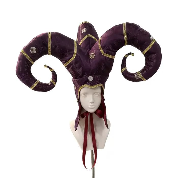 Chapeau de Clown du Barrage de Venise, Grand Chapeau Jacquard Fait à la Main, Accessoires d'Halloween