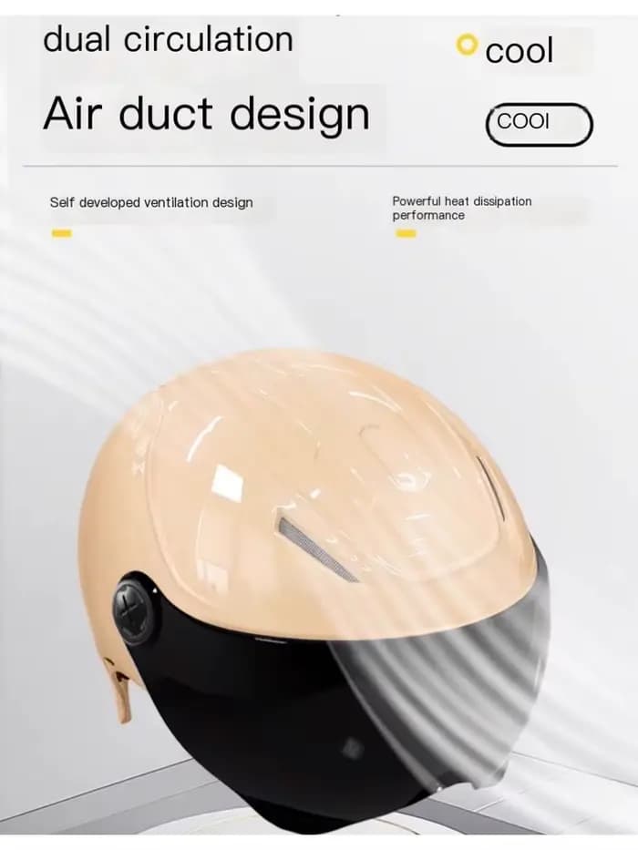 Casque d'été pour moto, hommes et femmes, avec lunettes de soleil, 2025